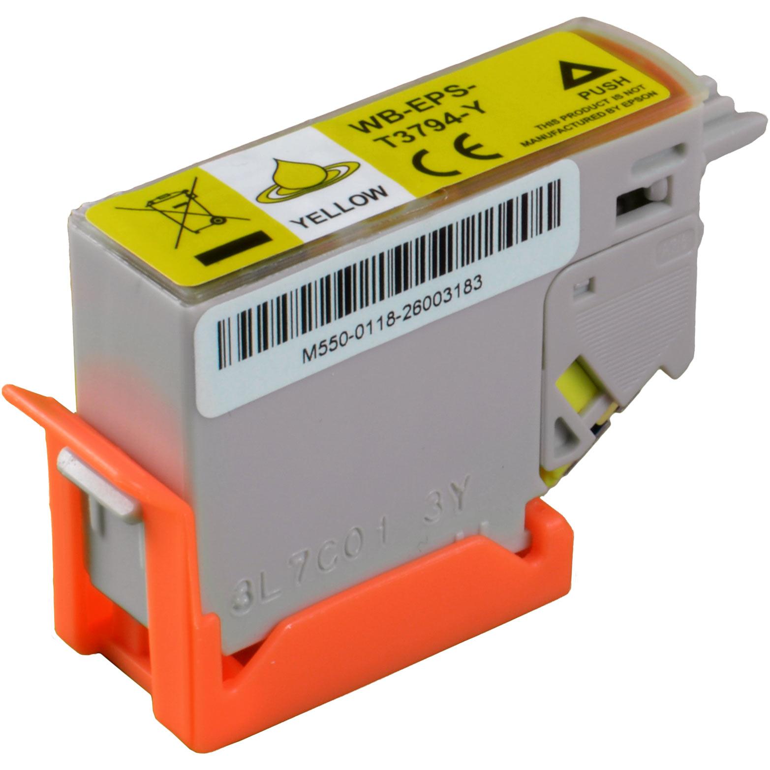 Ampertec, Druckerpatrone, Tinte ersetzt Epson C13T37944010 378XL yellow (Y)