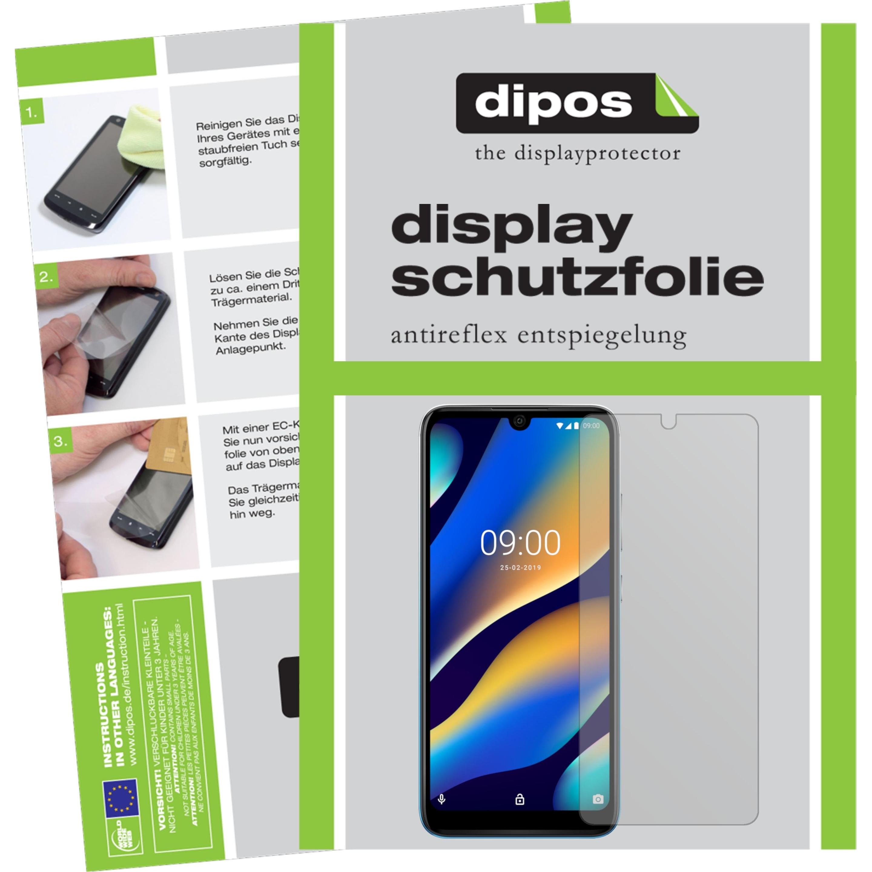 Dipos Displayschutzfolie Antireflex (4 Stück, Wiko View 3 Lite), Smartphone Schutzfolie, Transparent