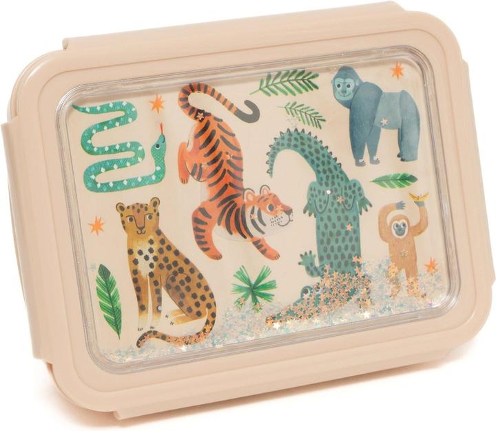Actual product image Petit Monkey Lunch Box, Upside Down Animals
