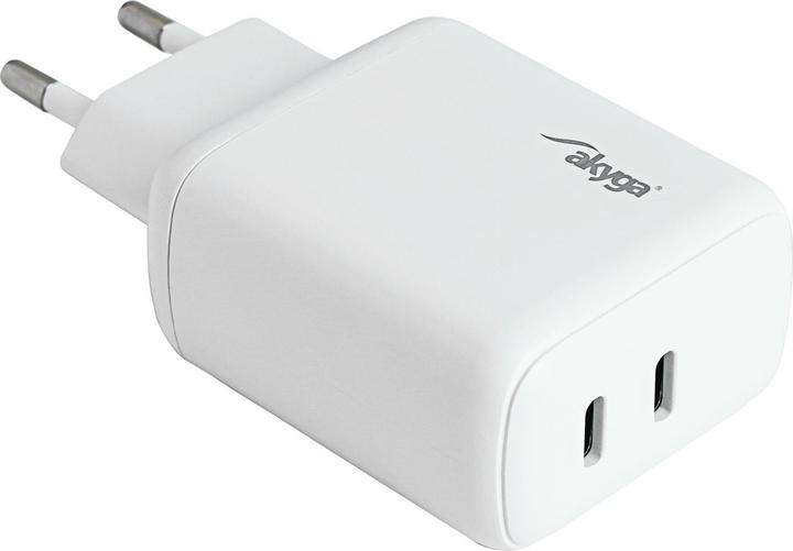 Image du produit Akyga AK-CH-19 Chargeur USB pour l'intérieur Courant de sortie (max.) 3 A 2 x USB-C®. (40 W)