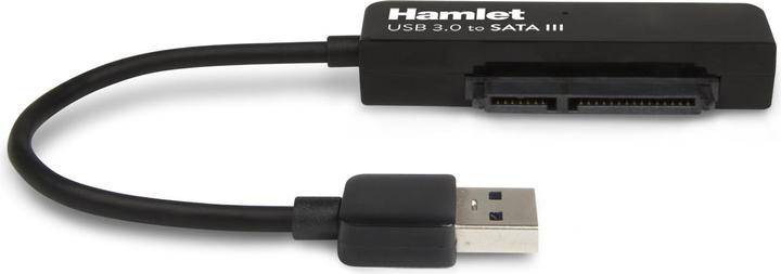 Image du produit Hamlet Adaptateur USB 3.0 vers SATA III pour connecter des disques durs ou des SSD à des PC