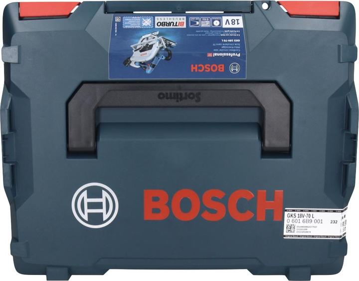 Productafbeelding Bosch Professional GKS 18V-70 L snoerloze handcirkelzaag (2xPC5,5Ah) (06016B9002)