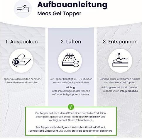 Actual product image Meos Gel-Schaum Topper (180 x 200 cm)
