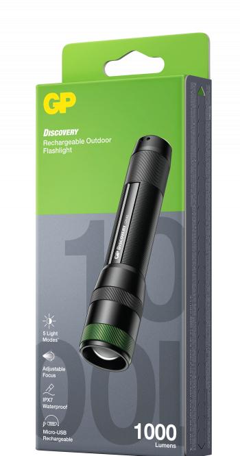 Image du produit GP Discovery Lampe de poche CR42, rechargeable (1000 lm)