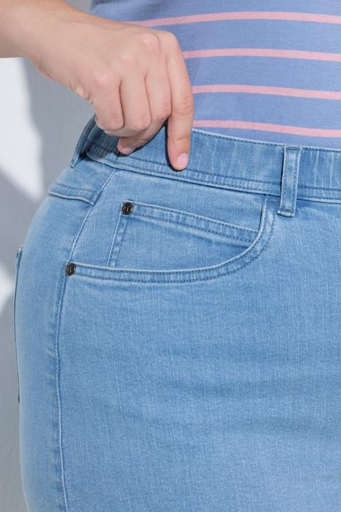 Produktbild Ulla Popken Jeansrock, Saumschlitz (44)