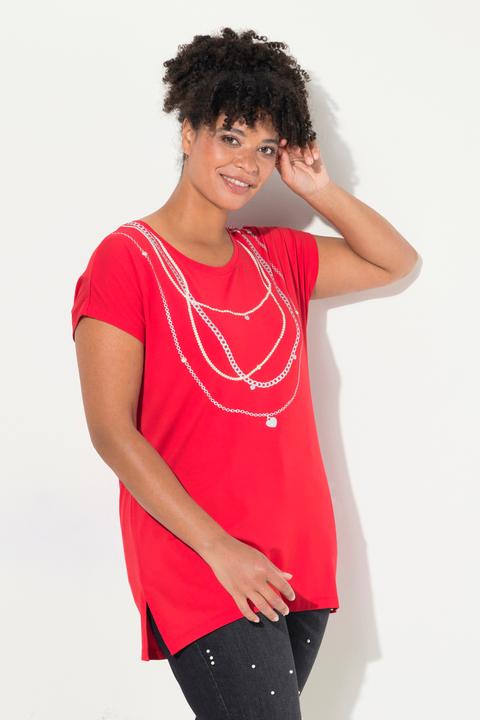 Produktbild Miamoda T-Shirt, A-Linie, Perlenketten-Druck, Halbarm (44)