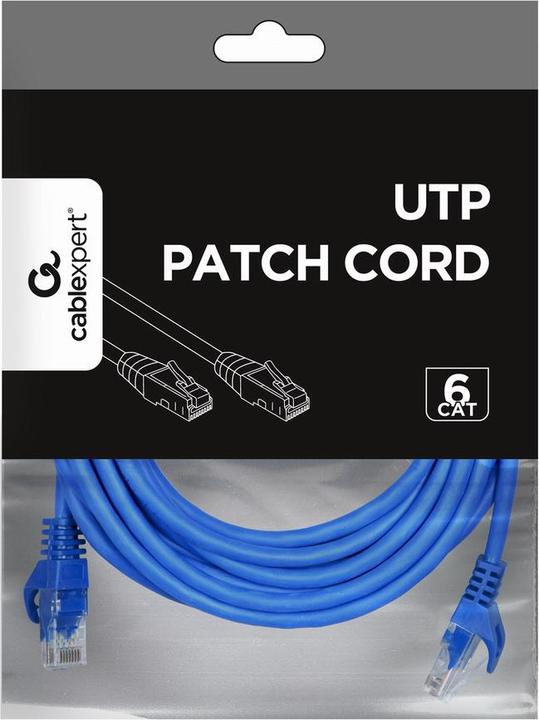 Produktbild Gembird PP6U-5M Netzwerkkabel Blau Cat6 U/UTP (UTP) (U/UTP, CAT6, 5 m)