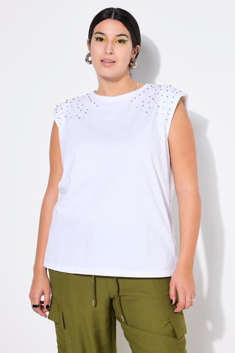 Produktbild Studio Untold Top, Oversize Shape, Schulter mit Glitzersteinchen (58)