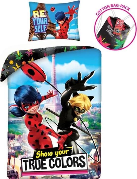 MCU Miraculous Ladybug "Show your true colours" Sengetøj incl. rygsaek