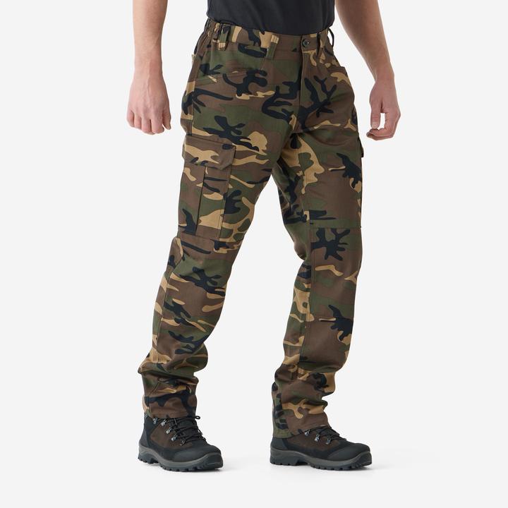 Produktbild Solognac Jagdhose Steppe 500 Cargo strapazierfähig Camouflage grün (XXL)