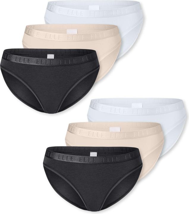 Beige, Black, White