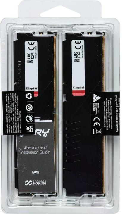 Actual product image Kingston 64GB DDR5 6400MT/S CL32 DIMM (2 x 32GB, 6400 MHz, DDR5 RAM, DIMM)