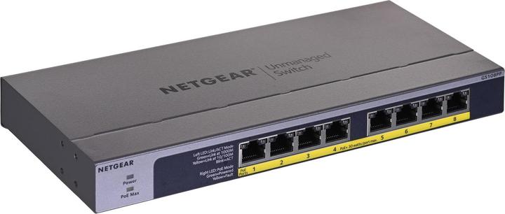 Productafbeelding Netgear Gs108pp (8 ports)