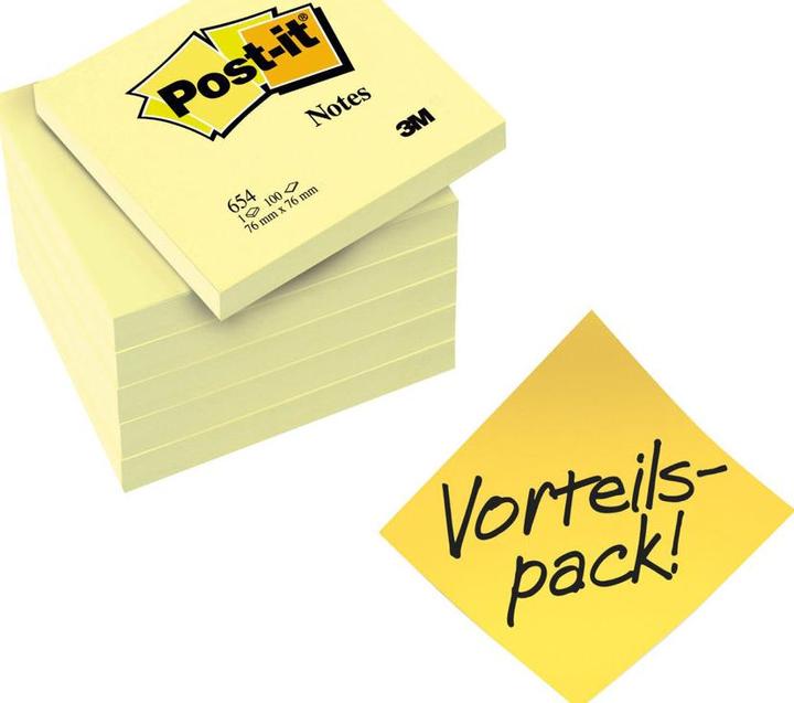 Produktbild Post-it Haftnotzien 5 + 1 (76 x 76 mm)