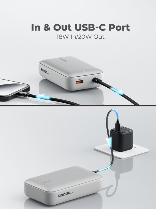 Image du produit Aukey Spark Mini (20000 mAh, 20 W, 74 Wh)