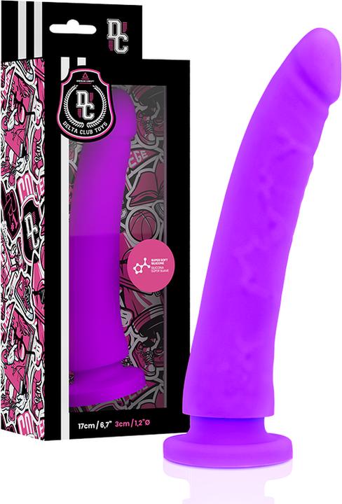 Produktbild Delta Club TOYS HARNESS + DONG LILA SILIKON 17 CM -O- 3 CM
