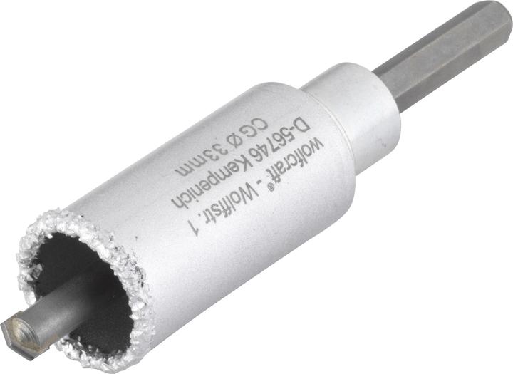 Produktbild wolfcraft 1 Bohrkrone HM m. Schaft u. Bohrer ø33mm (33 mm)