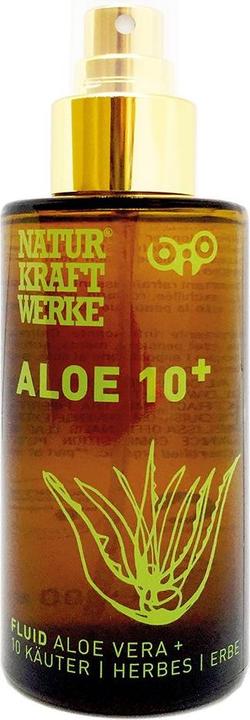 NaturKraftWerke Aloe 10+ Spray de soin de la peau et de rafraîchissement aux herbes (Lotion pour le corps, 100 ml)