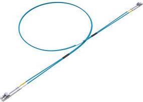 Actual product image RS PRO Patchcord Multimode LC - LC Aqua 5m (0.21 m)