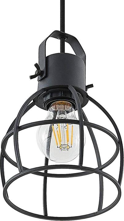 Actual product image Lindby Flintos 4 pendant light Black (E27)