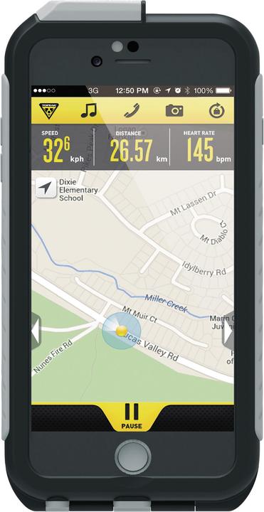 Actual product image Topeak Weatherproof RideCase iPhone 6 Plus o. Holder black/gray (Apple iPhone 6 Plus)