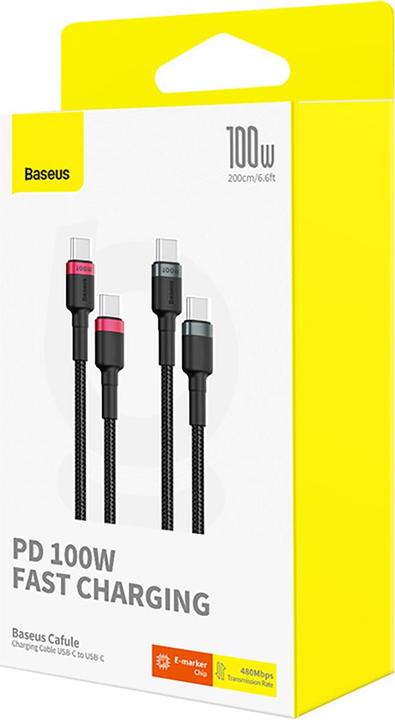 Produktbild Baseus USB C — USB C (2 m, USB 2.0, 100 W)