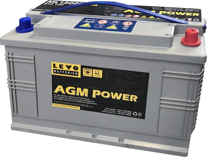 Produktbild Levo Batterie AGM 12V (12 V, 100 Ah)