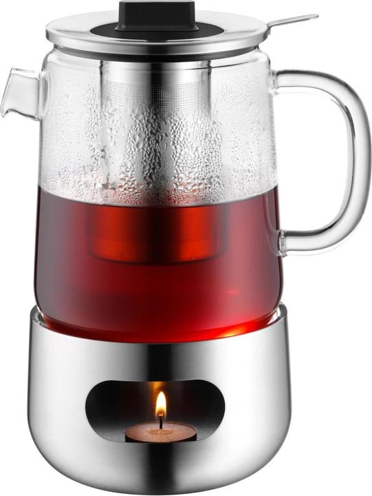 Produktbild WMF Teeset Teekanne mit Stövchen und Siebeinsatz 3tlg Glaskanne 1,3l SensiTea (1.30 l)