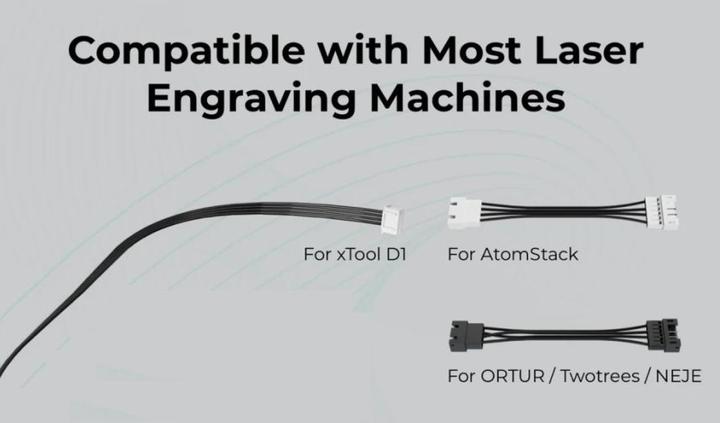 Actual product image XTool D1 Rotary Attachment 2 - RA2 (Accessories)