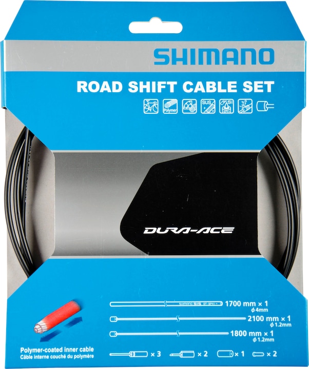 Actual product image Shimano Dura-Ace shift cable set Polymer coated