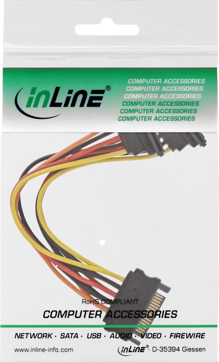 Image du produit InLine Câble d'alimentation SATA en Y. (30 cm, SATA)