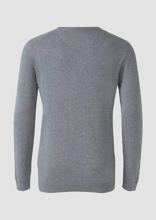 Produktbild s.Oliver Strickpullover Baumwollpullover mit Logo-Stickerei (XXL)