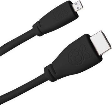 Produktbild Raspberry Pi Official cable Micro-HDMI to HDMI Black, 1m