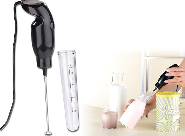 Immagine prodotto Rosenstein & Söhne Frullatore elettrico Mini Hand Blender con attacco per tazza di miscelazione, 15 Watt (15 W)