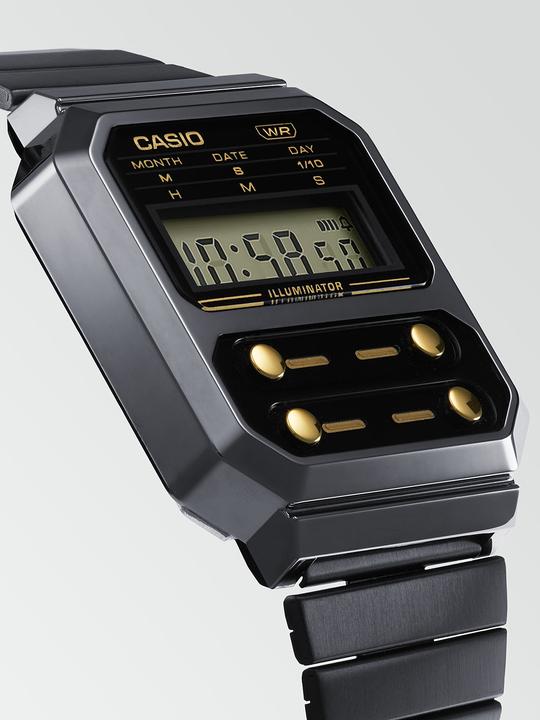 Actual product image Casio Zegarek A100WEGG -1A2EF (Watch with gemstone, 33 mm)