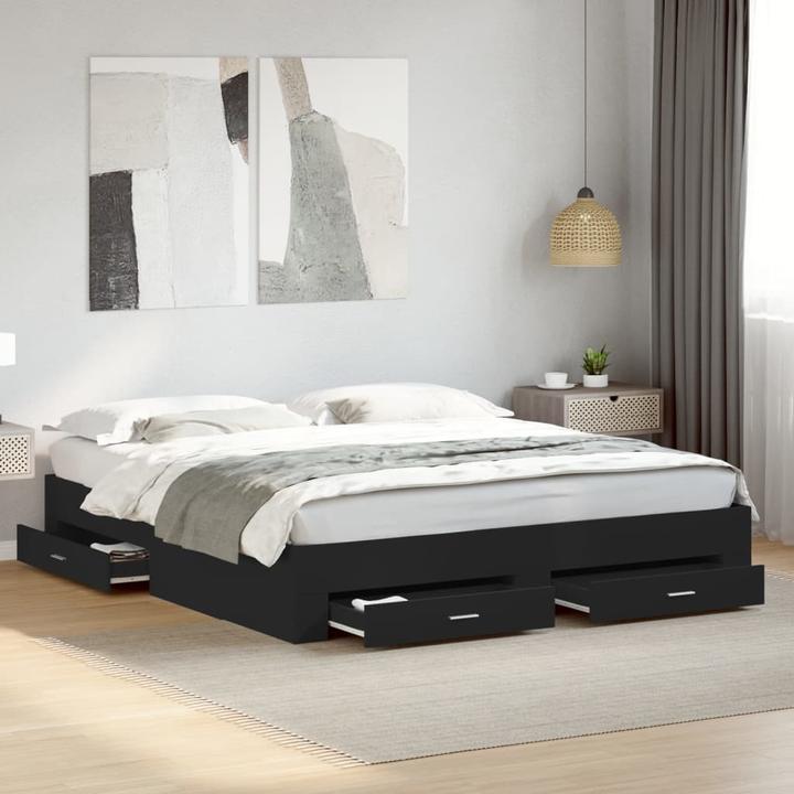 Produktbild VidaXL Bettgestell mit Schubladen (200 x 200 cm)