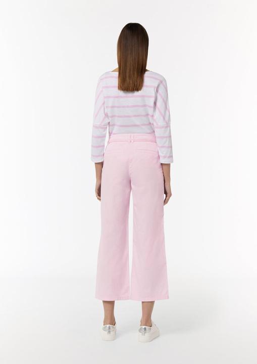 Actual product image Comma Hose Culotte aus Twill mit Gürtel zum Schnüren (34)
