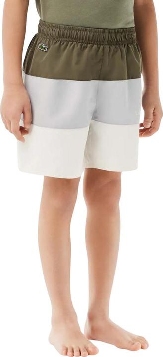 Actual product image Lacoste Boys Colour Block Taffeta Swimming Trunks (152)
