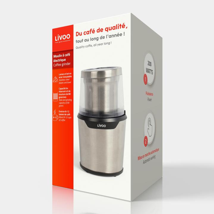 Produktbild Livoo Kaffeemülhe (EU-Stecker)