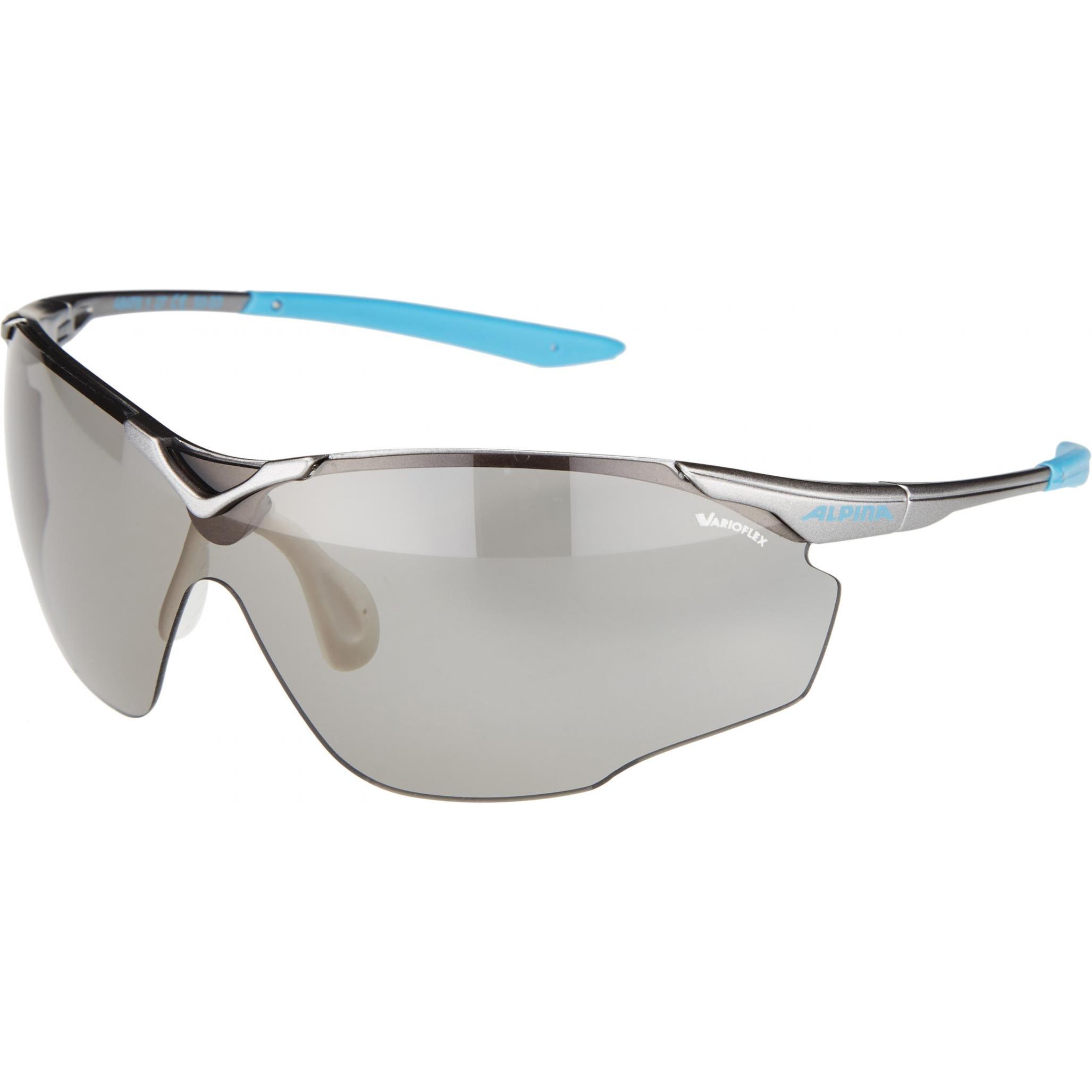 ALPINA SPORTS, Occhiali Sportivi Unisex VL (Grigio, Arancia)