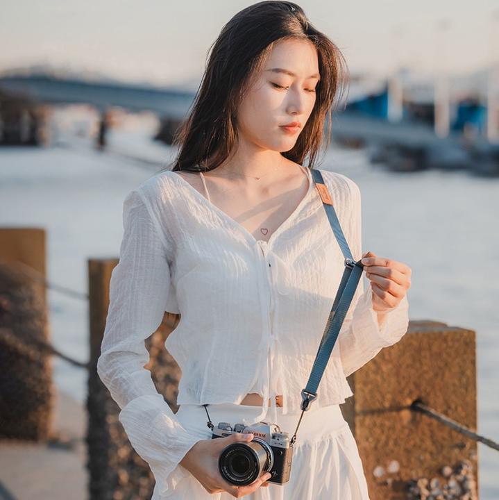 Image du produit Falcam Courroie Maglink Lite bleue avec fermeture magnétique #3143B (Sangle d'épaule)