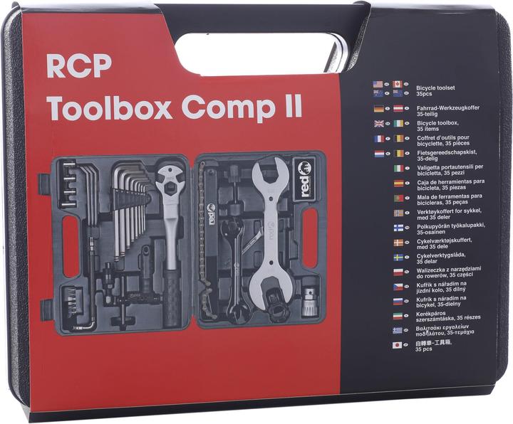 Actual product image Red Cycling Products Toolbox Comp II tool case 35 pcs.