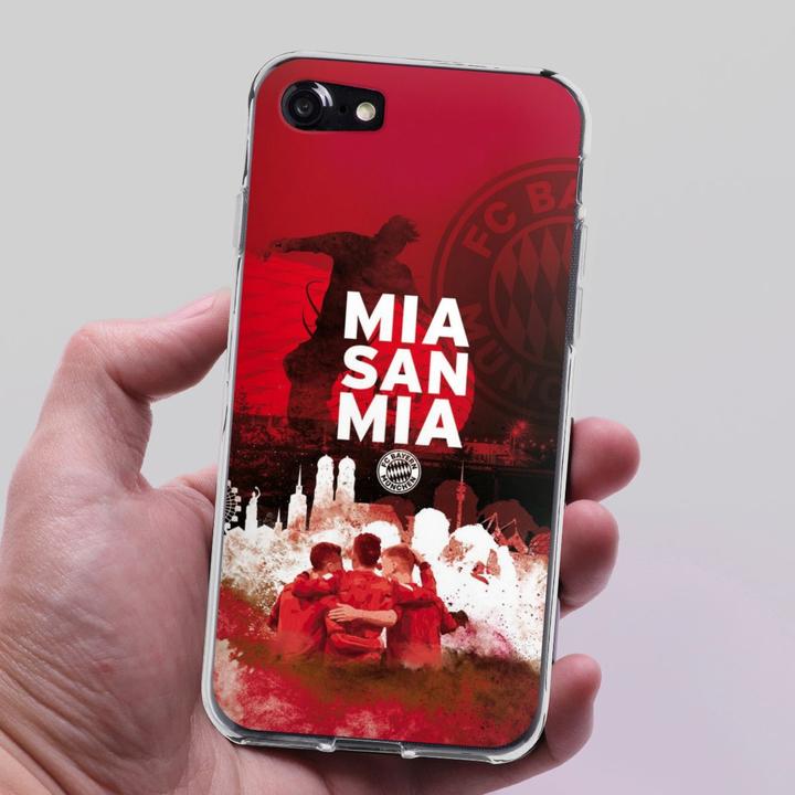 Produktbild DeinDesign Silikon Hülle für Apple iPhone 8 Handyhülle Case Smartphone Schutzhülle FC Bayern München FCB Mia (Apple iPhone 8)