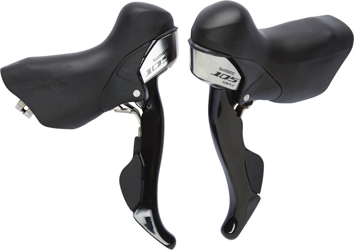 Actual product image Shimano 105 STi ST-5703 Dual Control Lever Pair 3x10