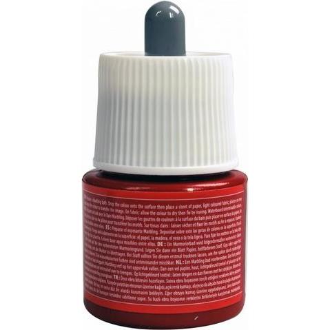 Thumbnail - Pebeo, Künstlerfarbe + Bastelfarbe, Marbling Marmorirtfarben (zinnoberrot, 45 ml)