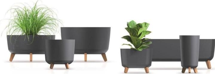 Immagine prodotto Prosperplast Vaso da fiori GRACIA SQUARE 29x29CM antracite (29 x 61 x 22 cm)