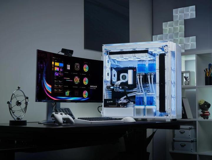 Actual product image Corsair Case iCUE 9000D RGB Airflow Tower TG white (ATX, E-ATX, mATX, SSI EEB)