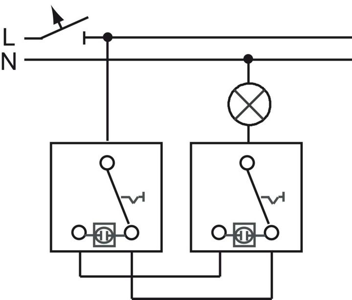 Actual product image Busch-Jaeger Insert changeover switch Axcent Red, White, Black 2000/6 UJ/04 (2000/6 UJ/04)