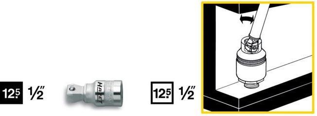 Produktbild HAZET Verlängerung ∙ schwenkbar 919-5 ∙ Vierkant12,5 mm (1/2 Zoll) ∙ Vierkant 12,5 mm (1/2 Zoll) (1/2")