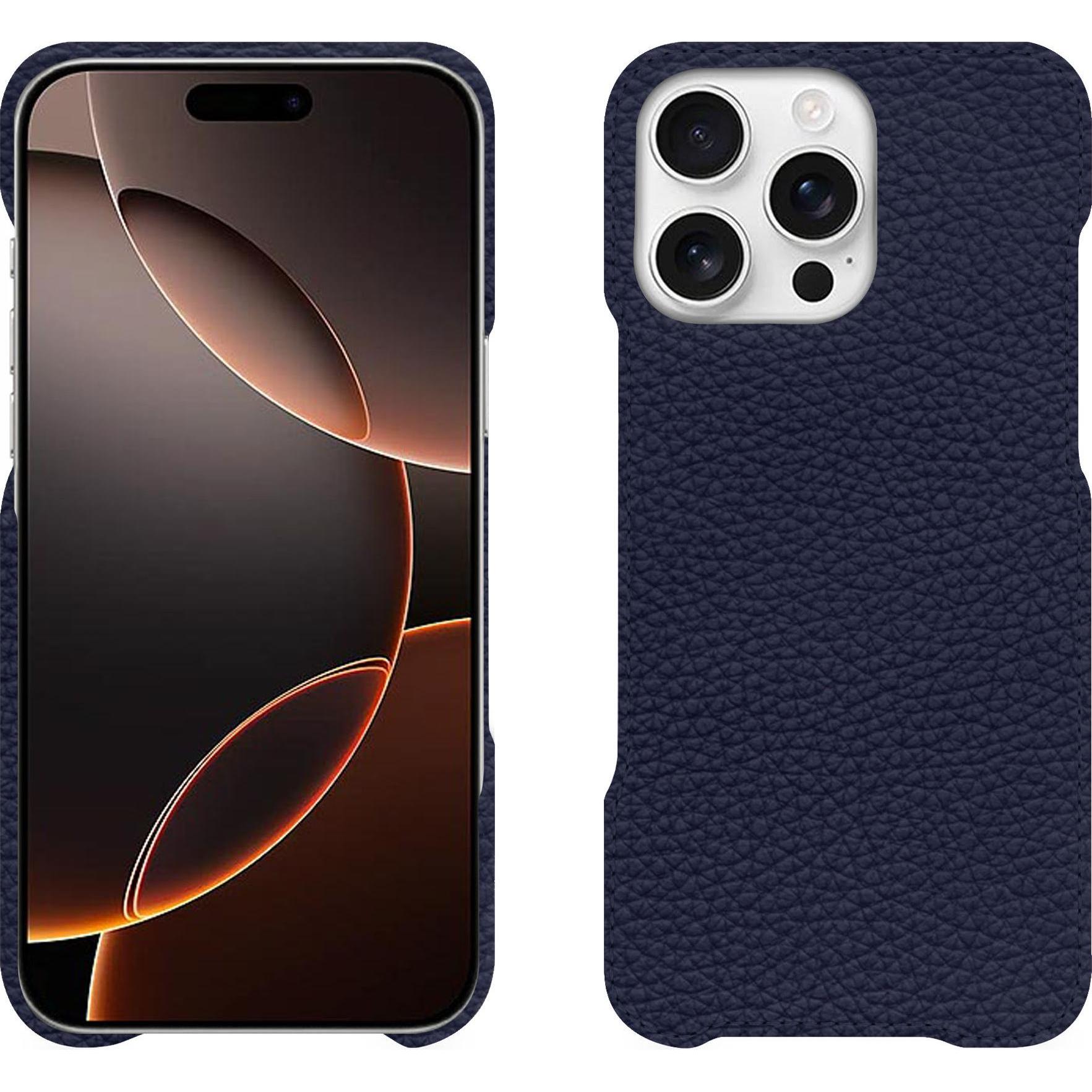 Noreve Lederschutzhülle (Apple iPhone 16 Pro), Smartphone Hülle, Violett